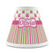 Pink Monsters & Stripes Small Chandelier Lamp - FRONT