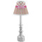 Pink Monsters & Stripes Small Chandelier Lamp - LIFESTYLE (on candle stick)
