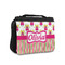 Pink Monsters & Stripes Small Travel Bag - FRONT