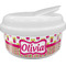 Pink Monsters & Stripes Snack Container (Personalized)