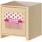 Pink Monsters & Stripes Square Wall Decal on Wooden Cabinet