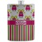 Pink Monsters & Stripes Stainless Steel Flask (Personalized)