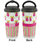 Pink Monsters & Stripes Stainless Steel Travel Cup - Apvl