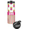 Pink Monsters & Stripes Stainless Steel Skinny Tumbler (Personalized)
