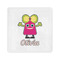 Pink Monsters & Stripes Standard Cocktail Napkins (Personalized)