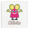 Pink Monsters & Stripes Paper Dinner Napkins (Personalized)