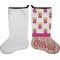 Pink Monsters & Stripes Stocking - Single-Sided - Approval