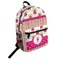 Pink Monsters & Stripes Student Backpack (Personalized)