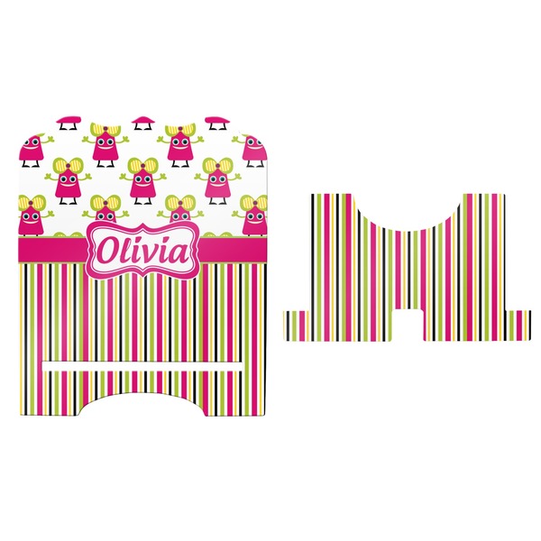 Pink Monsters & Stripes Stylized Tablet Stand - Apvl