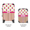 Pink Monsters & Stripes Suitcase Set 4 - APPROVAL