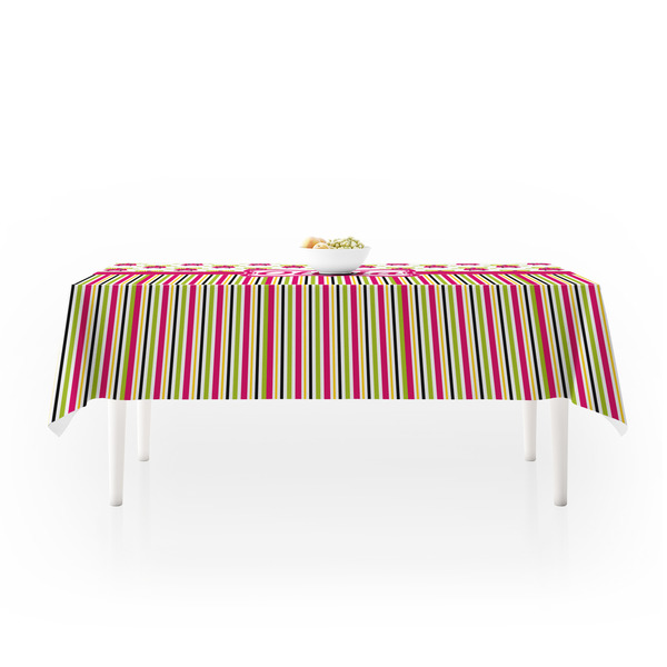 Pink Monsters & Stripes Tablecloths (58"x102") - MAIN