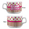 Pink Monsters & Stripes Tea Cup - Single Apvl