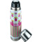 Pink Monsters & Stripes Thermos - Lid Off