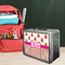 Pink Monsters & Stripes Tin Lunchbox - LIFESTYLE