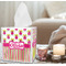 Pink Monsters & Stripes Tissue Box - LIFESTYLE