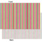 Pink Monsters & Stripes Tissue Paper - Heavyweight - XL - Front & Back