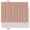 Pink Monsters & Stripes Tissue Paper - Lightweight - Large - Front & Back