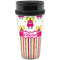 Pink Monsters & Stripes Acrylic Travel Mug without Handle (Personalized)