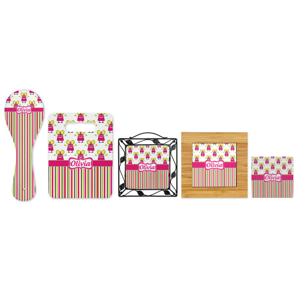 Pink Monsters & Stripes Trivets - All Trivets