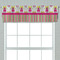 Pink Monsters & Stripes Valance - Closeup on window