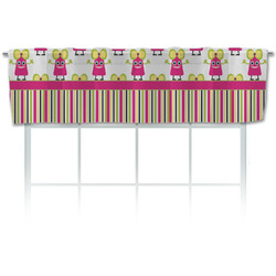 Pink Monsters & Stripes Valance