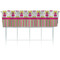Pink Monsters & Stripes Valence - Front View with Window