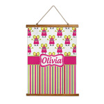 Pink Monsters & Stripes Wall Hanging Tapestry (Personalized)