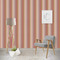 Pink Monsters & Stripes Wallpaper & Surface Covering (Water Activated - Removable)
