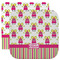 Pink Monsters & Stripes Washcloth / Face Towels