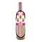 Pink Monsters & Stripes Wine Bottle Apron - IN CONTEXT