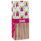 Pink Monsters & Stripes Wine Gift Bags - Gloss (Personalized)