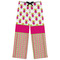Pink Monsters & Stripes Womens Pjs - Flat Front