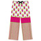 Pink Monsters & Stripes Womens Pajama Pants - M