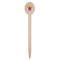 Pink Monsters & Stripes Wooden Food Pick - Oval - Single Pick