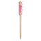 Pink Monsters & Stripes Wooden Food Pick - Paddle - Single Pick