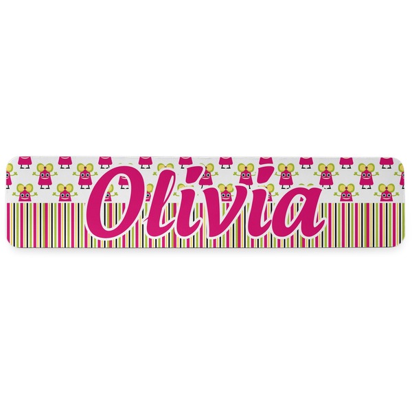 Pink Monsters & Stripes Wrist Rest - Apvl