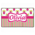 Pink Monsters & Stripes XXL Gaming Mouse Pad - 24" x 14" (Personalized)