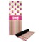 Pink Monsters & Stripes Yoga Mat (Personalized)