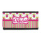 Pink Monsters & Stripes Leatherette Ladies Wallet (Personalized)