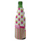 Pink Monsters & Stripes Zipper Bottle Cooler - ANGLE (bottle)