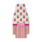 Pink Monsters & Stripes Zipper Bottle Cooler - FRONT (flat)