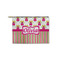 Pink Monsters & Stripes Zipper Pouch Small (Front)