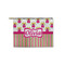 Pink Monsters & Stripes Zipper Pouch - Small - 8.5"x6" (Personalized)