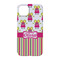 Pink Monsters & Stripes iPhone 14 Case - Back