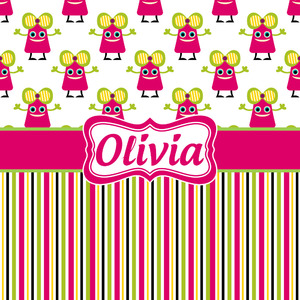 Pink Monsters & Stripes