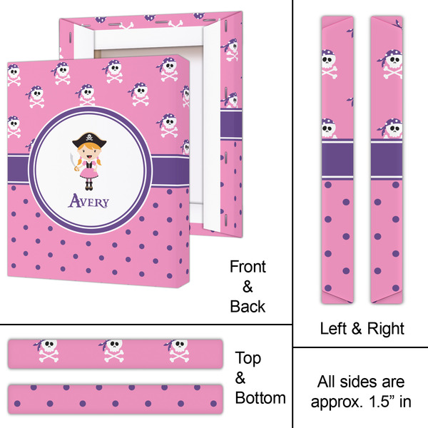 Pink Pirate 11x14 - Canvas Print - Approval