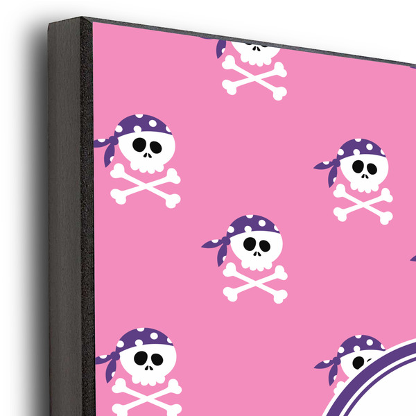 Pink Pirate 11x14 Wood Print - Closeup