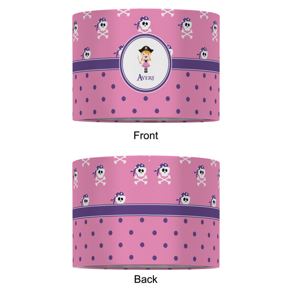 Pink Pirate 12" Drum Lampshade - APPROVAL (Fabric)