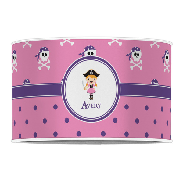 Pink Pirate 12" Drum Lampshade - FRONT (Poly Film)