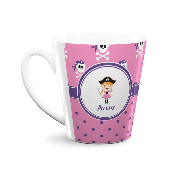 Pink Pirate 12 Oz Latte Mug - Front
